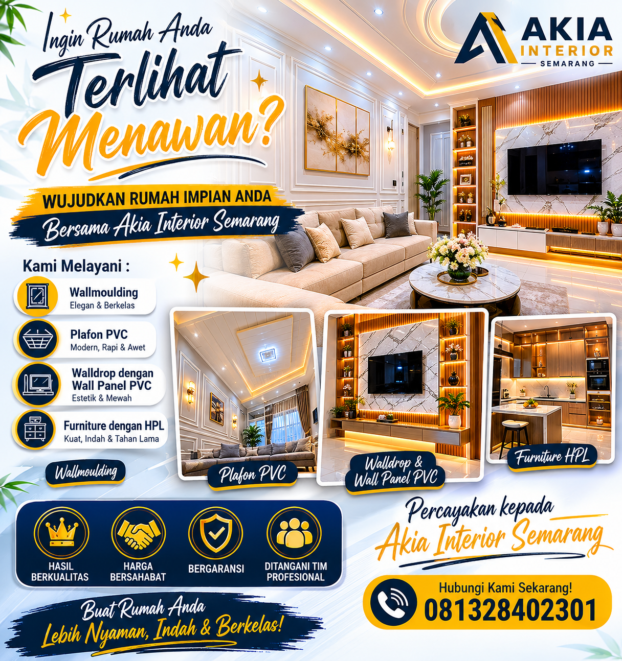 Rumah Impian Dimulai dari Interior yang Elegan dan Berkualitas