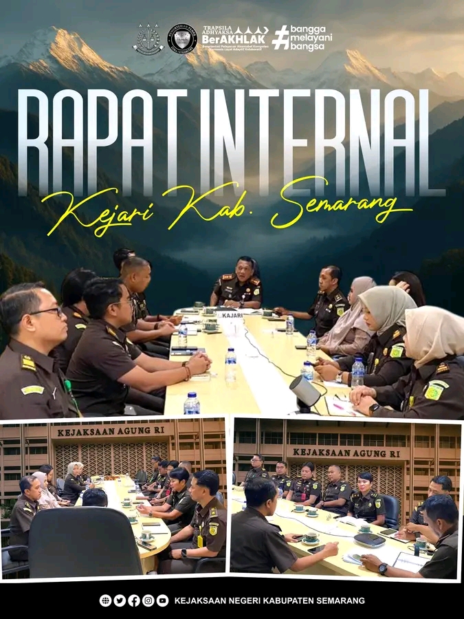 Tak Sekadar Evaluasi, Kejari Kabupaten Semarang Perkuat Integritas dan Efektivitas Kerja”